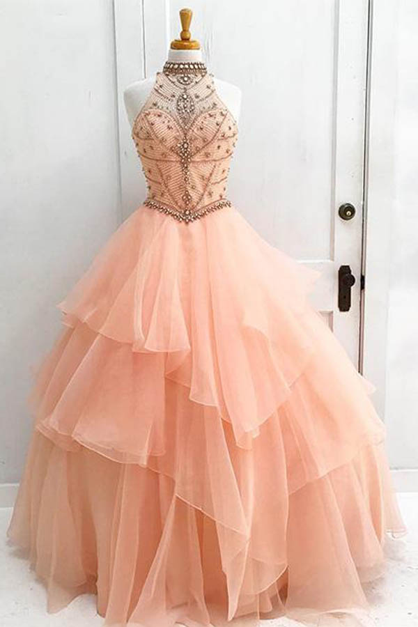 ball gown orange